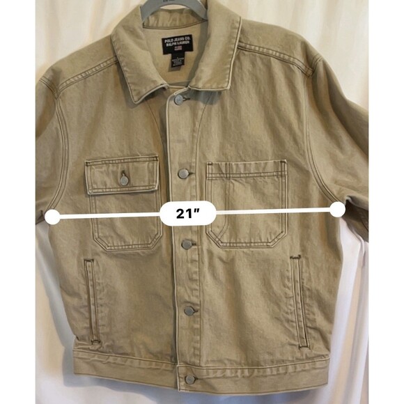 Vintage Polo Jeans Co Ralph Lauren Utility Work Jacket 100% Cotton Canada Mens L - Picture 10 of 11
